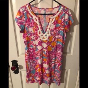 Lilly Pulitzer printed knit dress medium